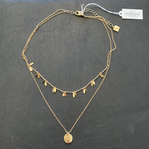 Park Lane Jewelry - NWT Park Lane Honey layered Bee with medallion necklace with extender